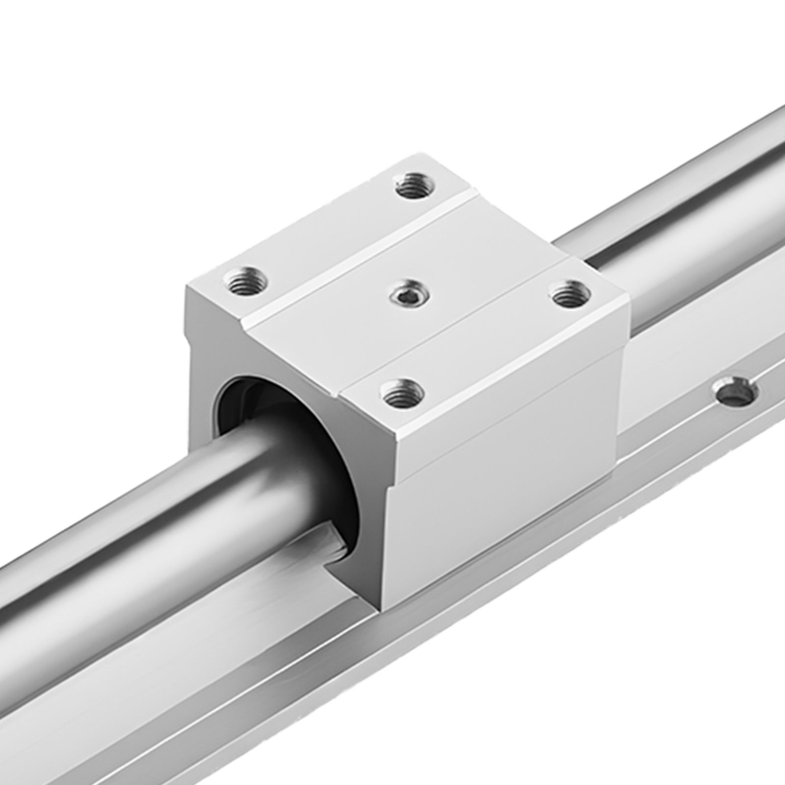 Kit de rails linéaires SBR20 guidage à billes, 2 rails 2000 mm, 4 blocs coulissants, acier trempé HRC58-60, lot de 2