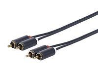 Vivolink Schwarz - Prorcarca1 1M 2 X Rca 2 X Rca Audiokabel - Audiokabel (2 X Rca, Stecker, 2 X Rca, Stecker, Rechts, Rechts)