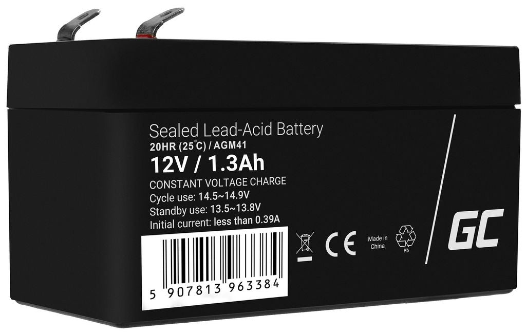 Green-Cell Schwarz Batterie Green Cell Agm41 12 V 1,3 Ah Vrla Ups - Bild 3