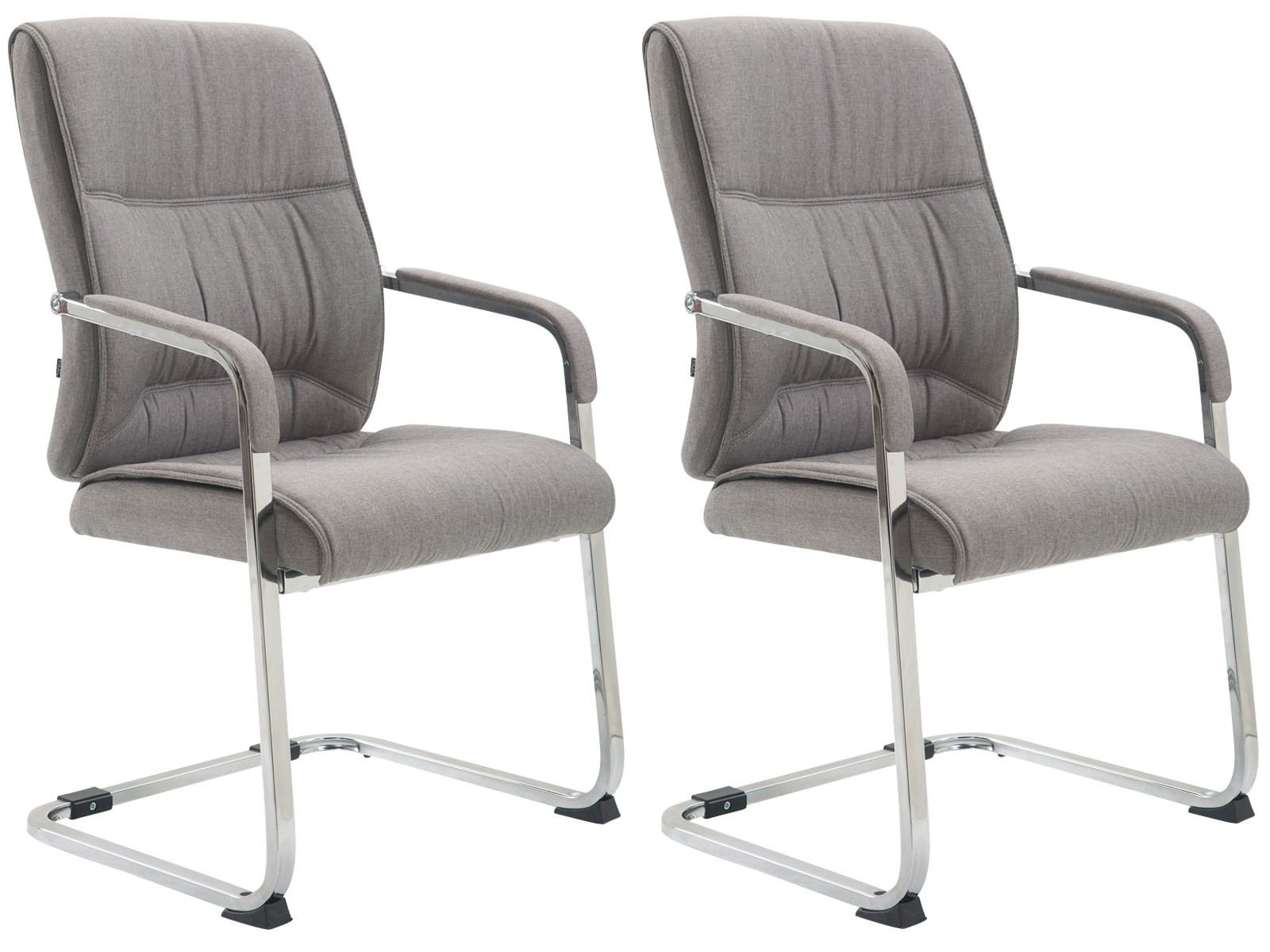 Clp 2er Set Freischwinger Xxl Anubis Stoff Grau