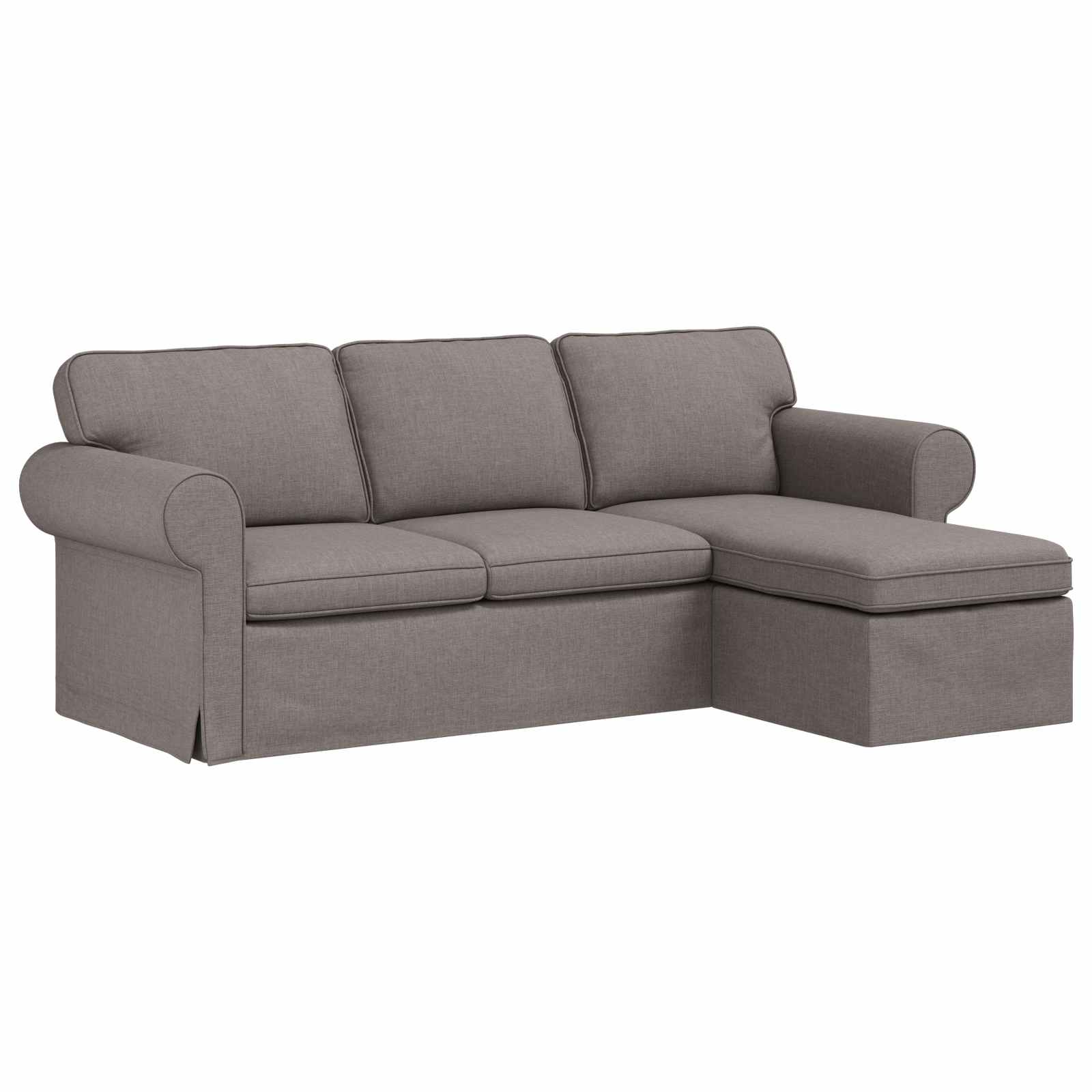 Sofa Taupe 245 X 138 X 80 Cm Fabric Vidaxl