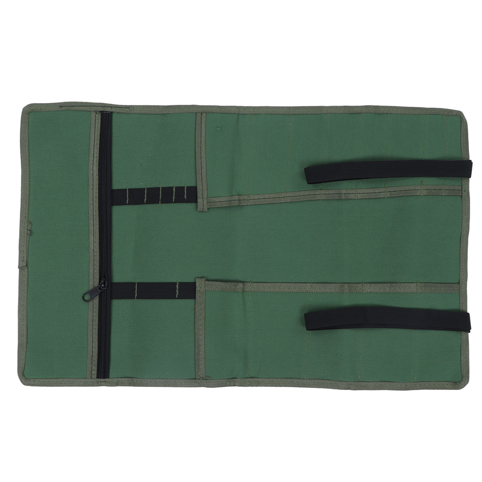 Rouleau à outils en toile résistante à l'eau, pochette à clés à poches multiples, 57 x 35,5 cm, 1 pièce