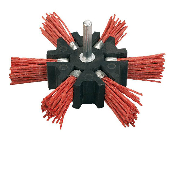 Verto Rot Schleifbürste Nylon 100 Mm Schaft 6 Mm