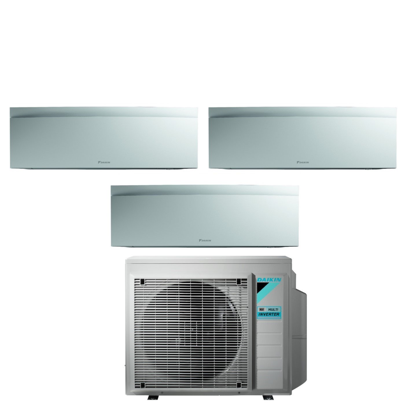 Daikin - Climatizzatore Condizionatore Bluevolution Trial Split Inverter Serie Emura White Iii 7+7+15 Con 3mxm52n R-32 Wi-fi Integrato 7000+7000+15000 Colore Bianco Opaco - Garanzia Italiana
