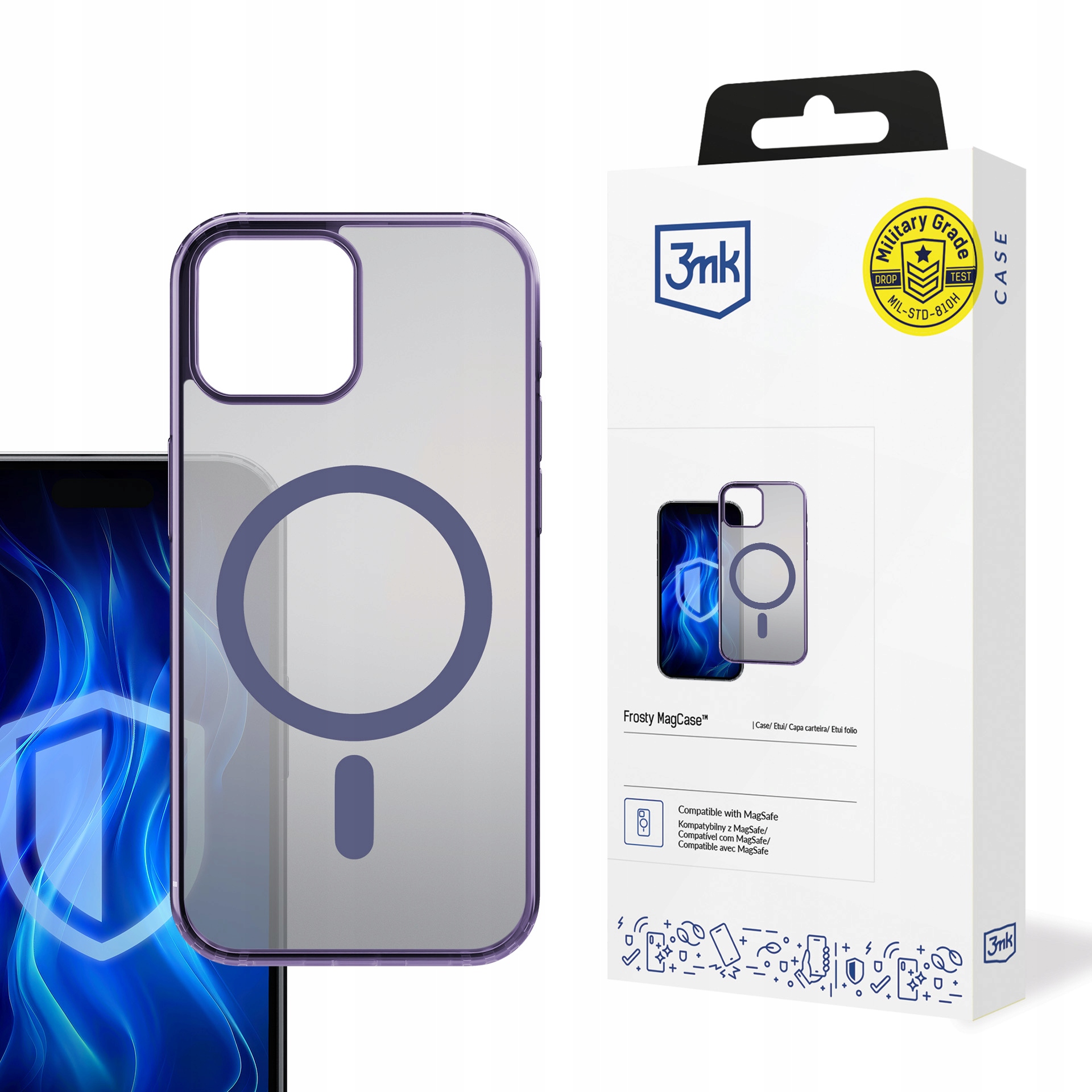 Oem Violett Apple Iphone 14 Plus – 3Mk Frosty Magcase Lila