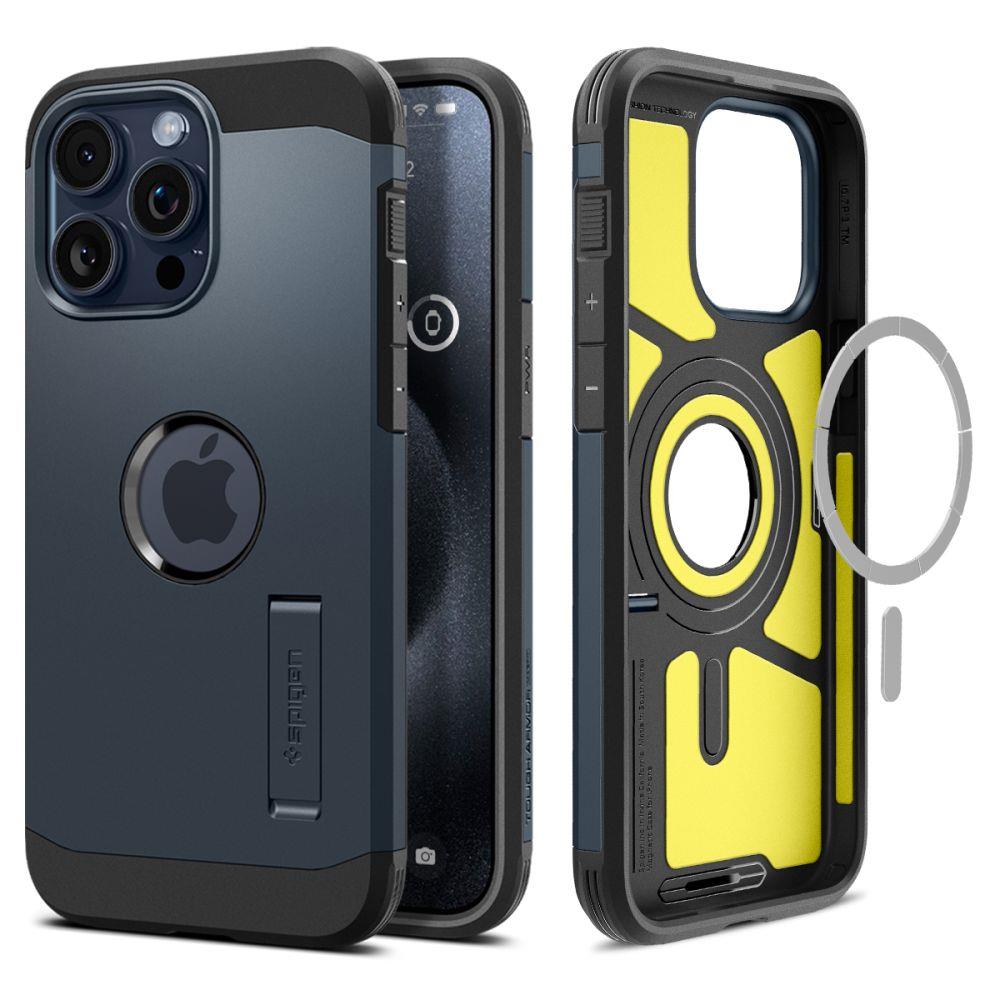 Schwarz Tough Armor Magsafe-Hülle Für Iphone 15 Pro Max, Es Metall - Bild 4