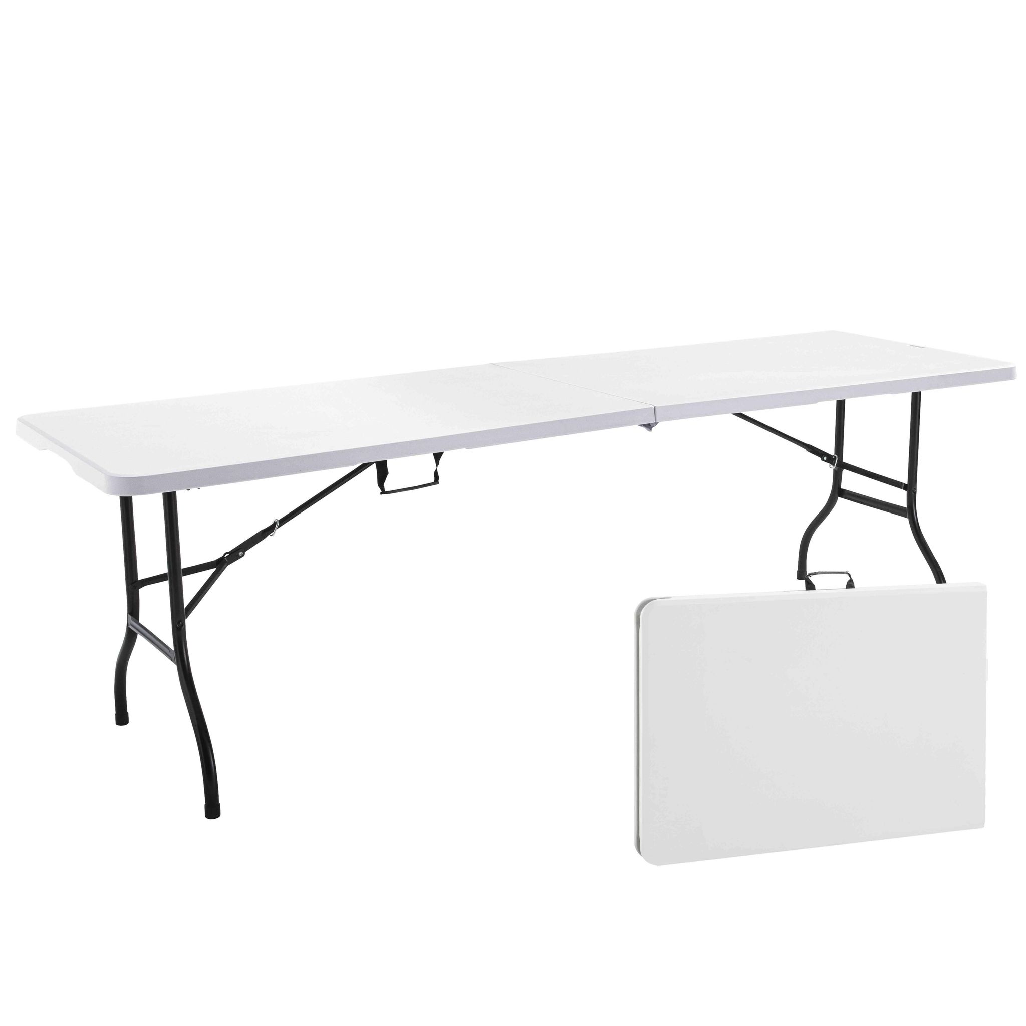 Rekkem – Table Pliante Rectangulaire 12 Places 244 Cm – Structure En