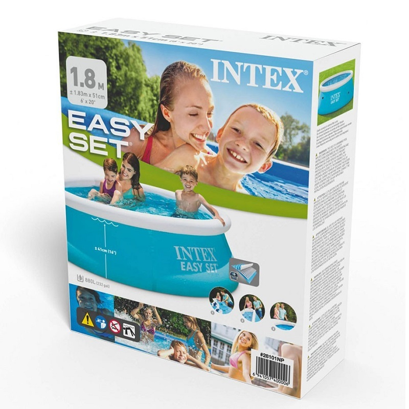 Intex - Piscine Autoportée Easy Set 1,83 X 0,51 M