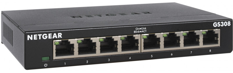 Netgear Gs308 Lan Switch 8 Port Netzwerk Switch (Plug-And-Play Gigabit Switch Lan Splitter, Lan Verteiler, Ethernet Hub Lüfterlos, Robustes Metallgehäuse Mit Ein-/Ausschalter), Schwarz Dunkelgrau Gs308-300Pes - Image 12