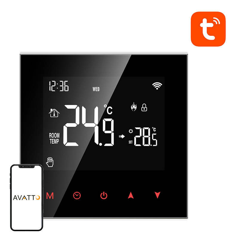 Oem Schwarz Intelligenter Thermostat Für Den Warmwasserboiler Avatto Wt100 3A Wifi Tuya - Bild 7