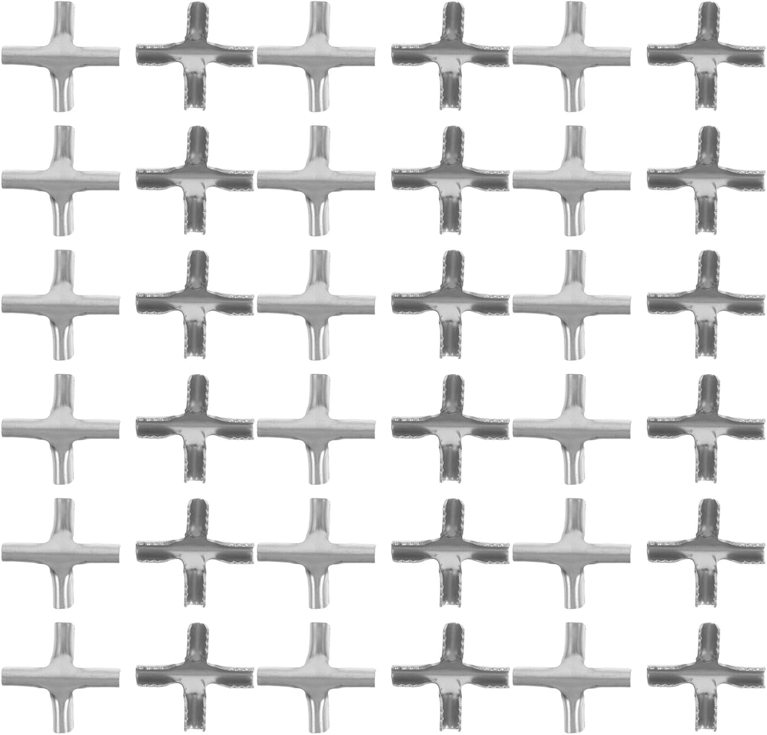 Boucle antivol invisible en croix pour filet, clips câble acier inoxydable, lot de 200
