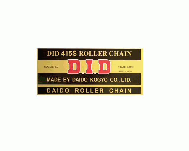 Did , Motorrad Zubehör, Antriebskette 415S-136 (136-Gliedrig) Ohne O-Ringe (Offen + Clip) - Bild 5
