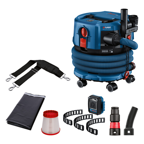 Bosch Professional Blau Industriestaubsauger, Akku-Staubsauger Gas 18V-12 Mc, Solo Version (Nass-Trockensauger) - Image 9