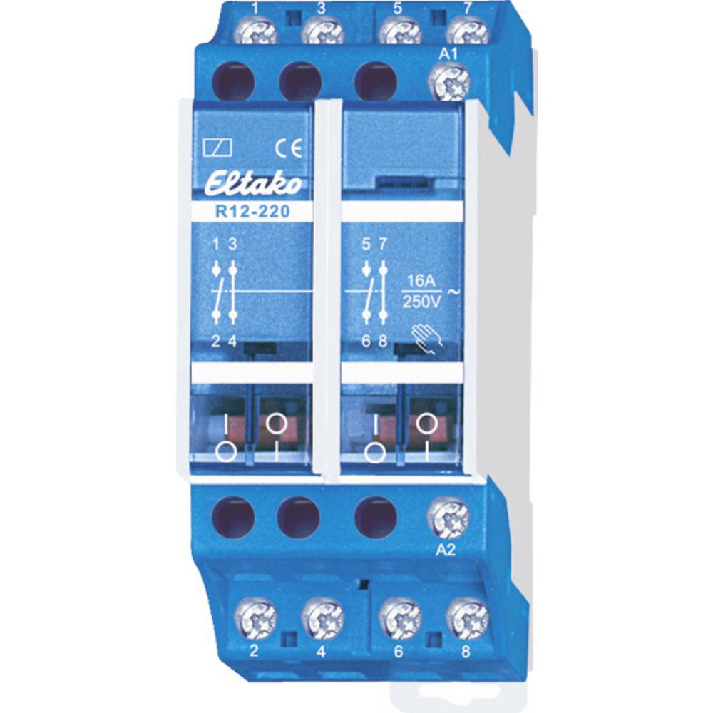 Eltako 22220030 Relay 230V 16A 2 Breakers Manual Actuation 100% Du...