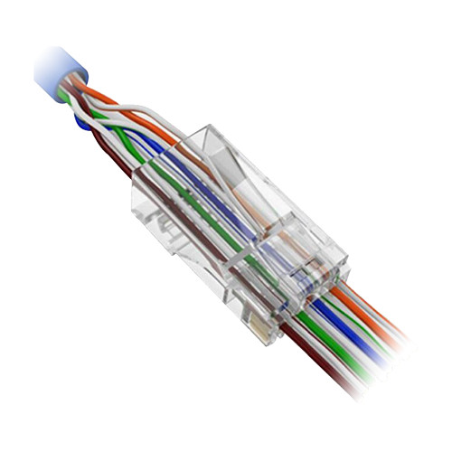 Connettore Rj45 Per Crimpare Passante 50 Pezzi