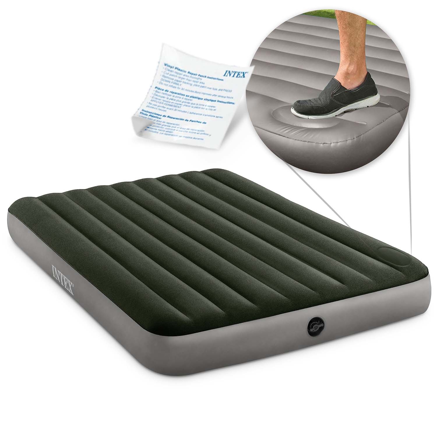 Intex Grün Luftbett, Downy (150 X 200 Cm) - Image 2