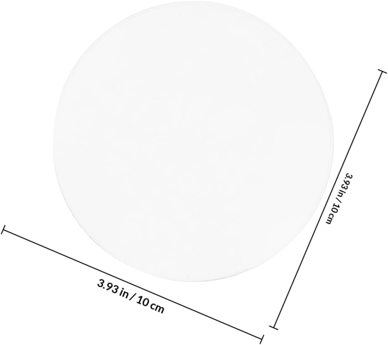 Lentille loupe convexe en acrylique 101 mm, pour projecteur et démonstrations d'optique