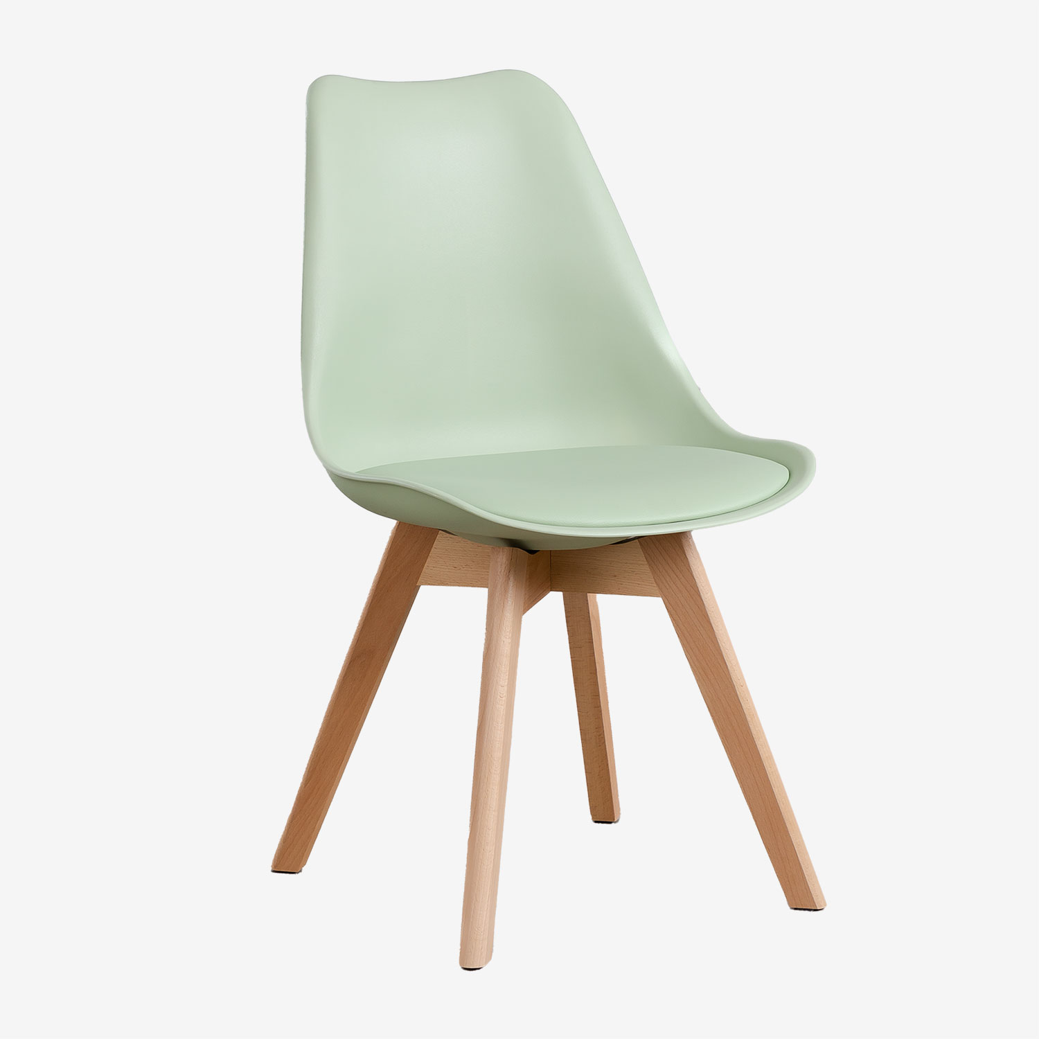 Sklum - Chaise De Salle À Manger En Polypropylène Et Bois De Hêtre