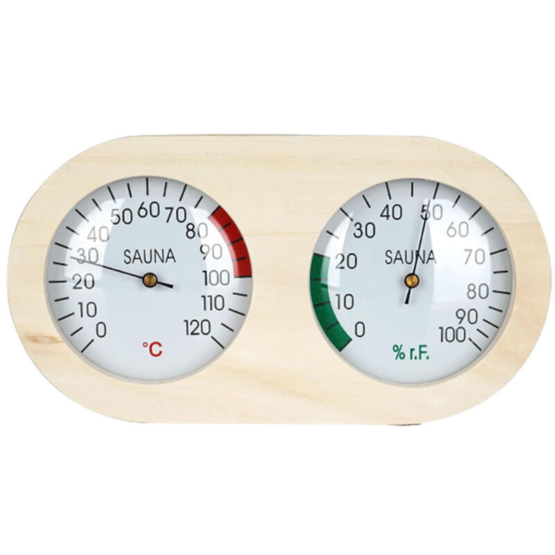 2-in-1 Saunathermometer Und -hygrometer, Hochpräzises Saunazubehör, Thermo-hygrometer Für Holzsaunen, Digitales Thermometer Und Hygrometer Für Dampfbäder