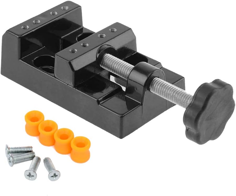 Mini enclume d'établi avec étau plat, mâchoire en alliage, accessoire pour perceuse à colonne