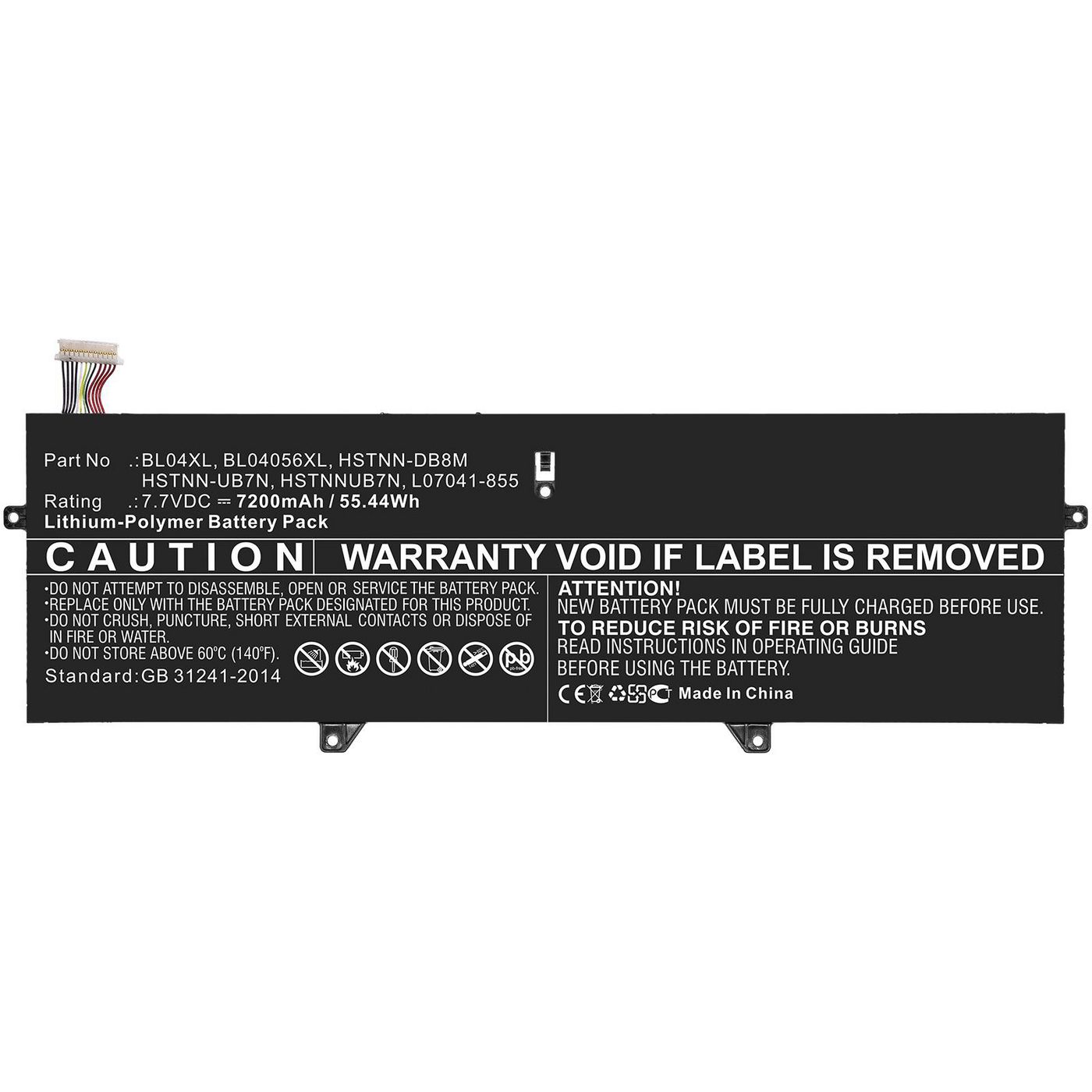 Coreparts Schwarz Hp Laptop-Akku, Mbxhp-Ba0269