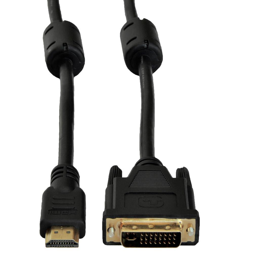 Akyga Schwarz Ak-Av-11 Hdmi Dvi 24+1 Kabel Audio Video Dual Link Full Hd 1,8 M