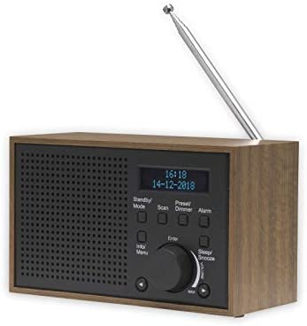 Denver DAB-46DARK GREY, Internet, Analog & Digital, DAB+, FM, 2 W, LCD, Schwarz, Braun - Bild 6