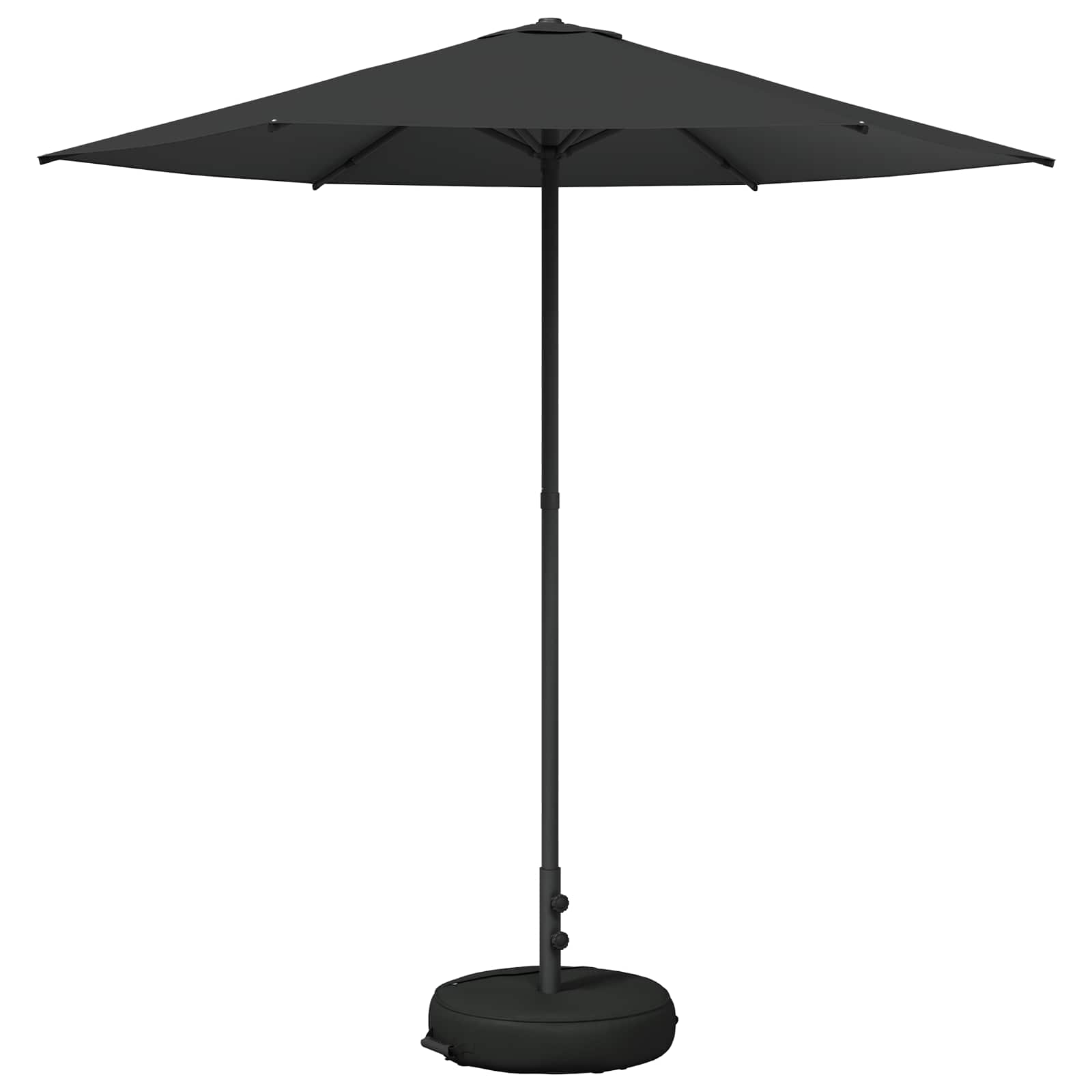 Garden Parasol With Base 230 X 230 Cm Polyester Rectangular Vidaxl