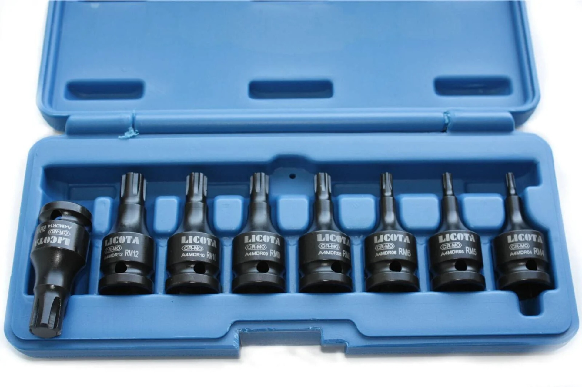 Boni-Shop® Schlagschrauber Nuss Set, 8-teilig, Cr-mo, Ribe Nüsse, 1/2 Zoll
