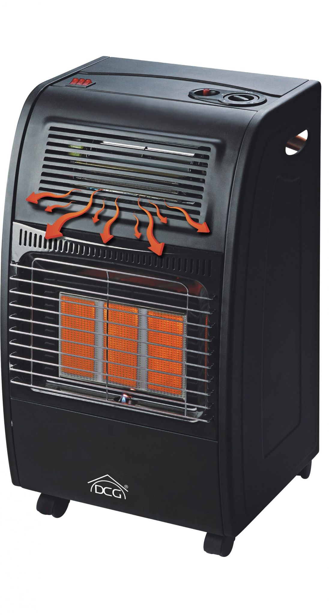 Dcg - Stufa Catalitica A Gas Gpl Con Infrarossi 4200w E Ventilata Turbo 1500w Gh09