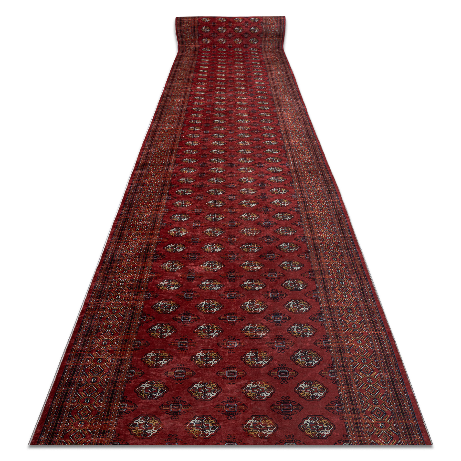 Tapis De Couloir Antidérapant Lotus Buchara 30250 Classique Rouge