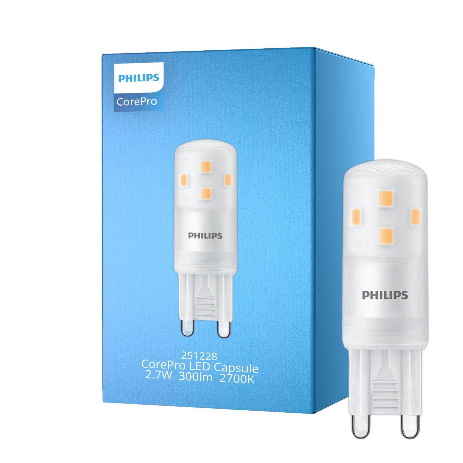 Philips LED-Lampe CorePro - LED light bulb - shape capsule - G9 - 27 W - warm white light - 2700 K - matte G9 - Bild 7