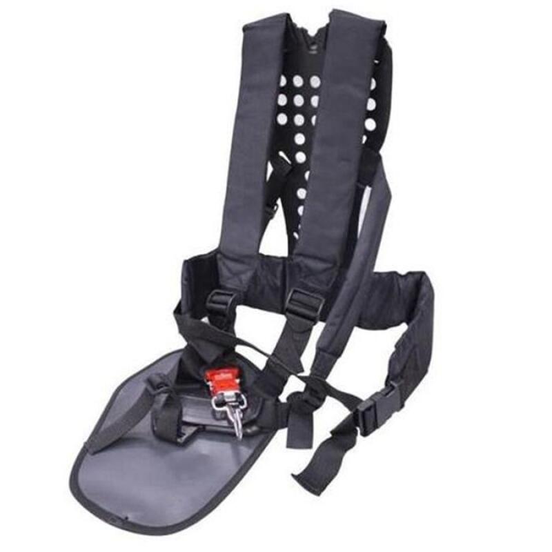 Bandoulière pour tondeuse à gazon rembourrée en tissu Oxford, réglable, noir