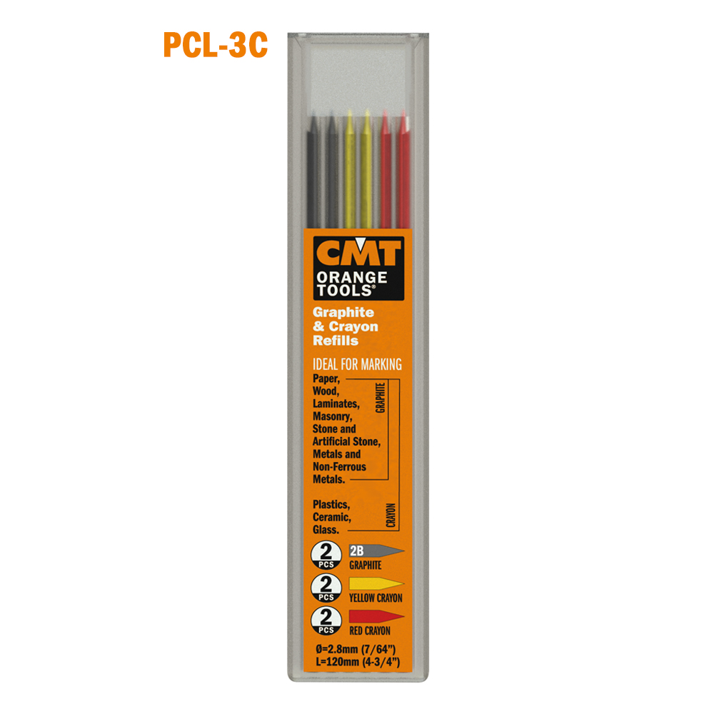 Cmt Pcl-3c Kit 6 Farbige Minen (2 Schwarze+2gelbe+2rote) X Marker Pcl-3
