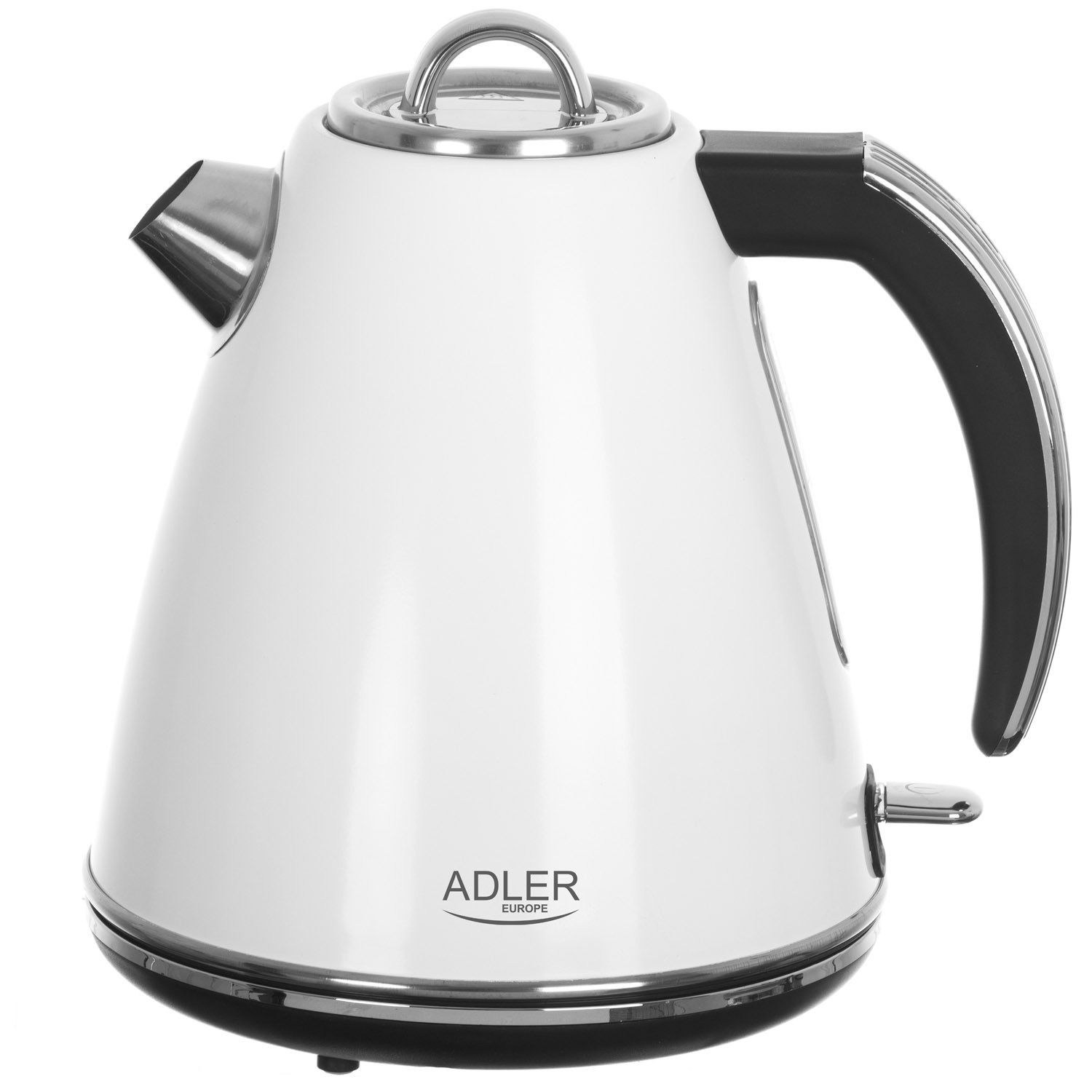 Adler Weiß Ad 1343 Bouilloire Blanche Métal 1,5 L Strix - Capacité Maxi : 1,5 L - Témoin De Contrôle