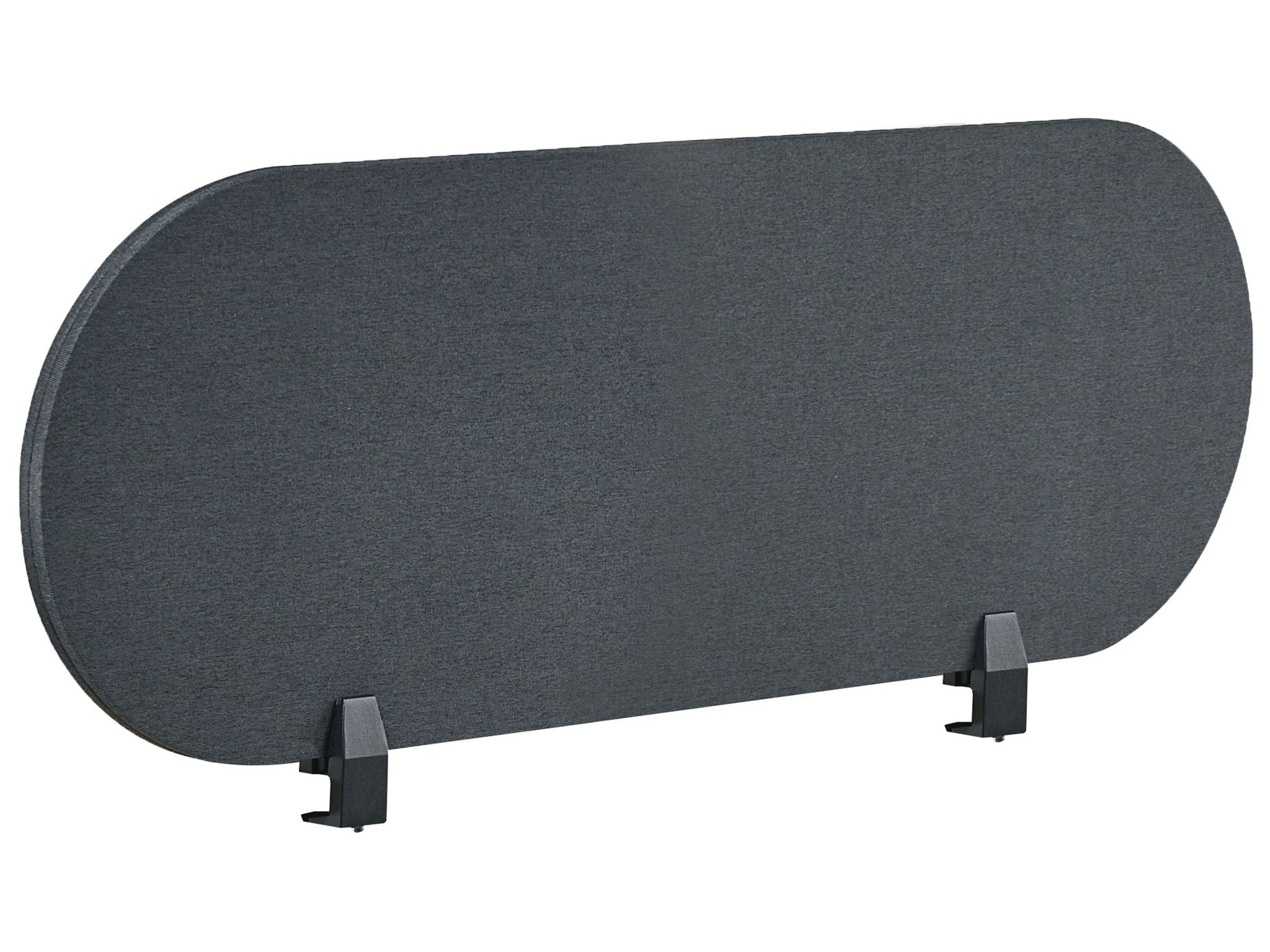 Beliani Desk Screen 120 X 40 Cm Dark Grey Sparky