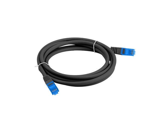 Lanberg Schwarz Patchkabel S/Ftp Kat. 6A 1,5 M Lszh Cca Fluke Bestanden