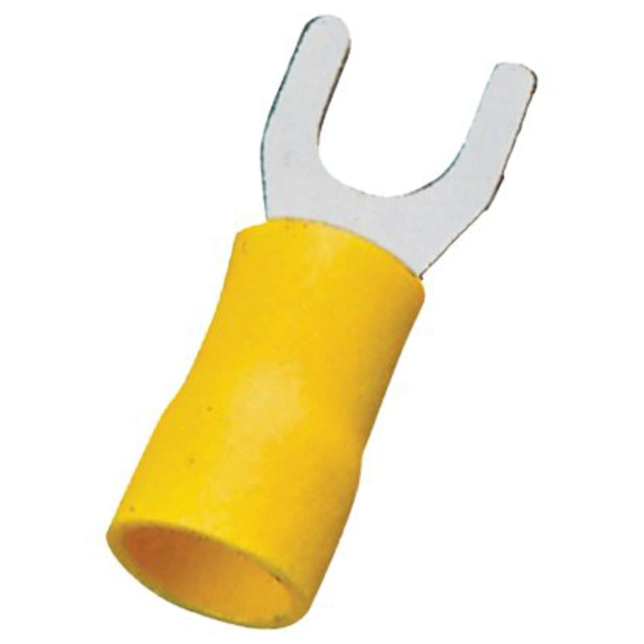 Terminale A Forcella A Stringere Giallo X Cavo Mmq 4,0 6,0 Foro Mm ...