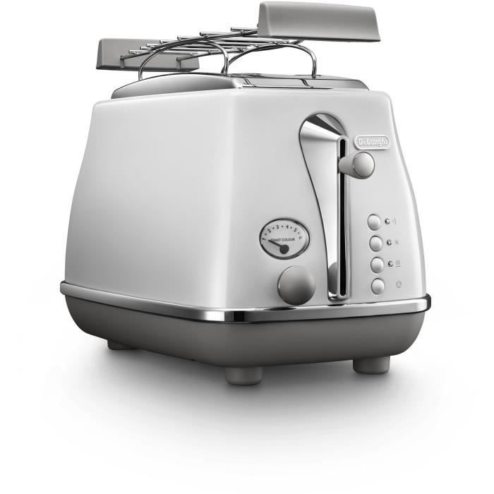 Joom Delonghi Unisex Weiß Grille-Pain - Ctoc2103.w - 900 W - 2 Fentes - Blanc - Bild 4