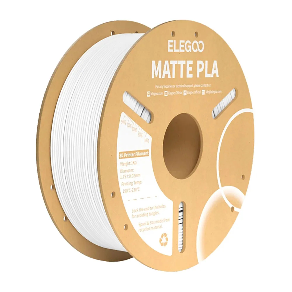 Elegoo PLA Matte Filament - White - Bild 2
