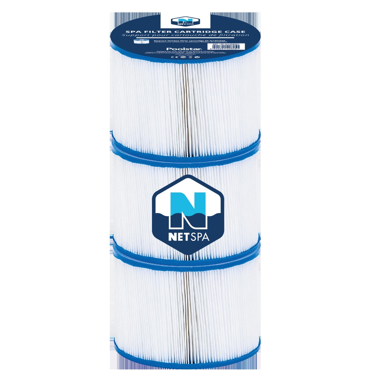 Set Di 3 Cartucce Di Filtrazione Netspa Spa - � 10,4 Cm X H 8cm -150 P NETSPA