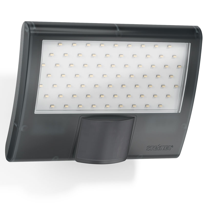 Steinel - Led-aussenleuchte 10,5w Xled Home Curved Mit Bewegungsmelder, Anthrazit