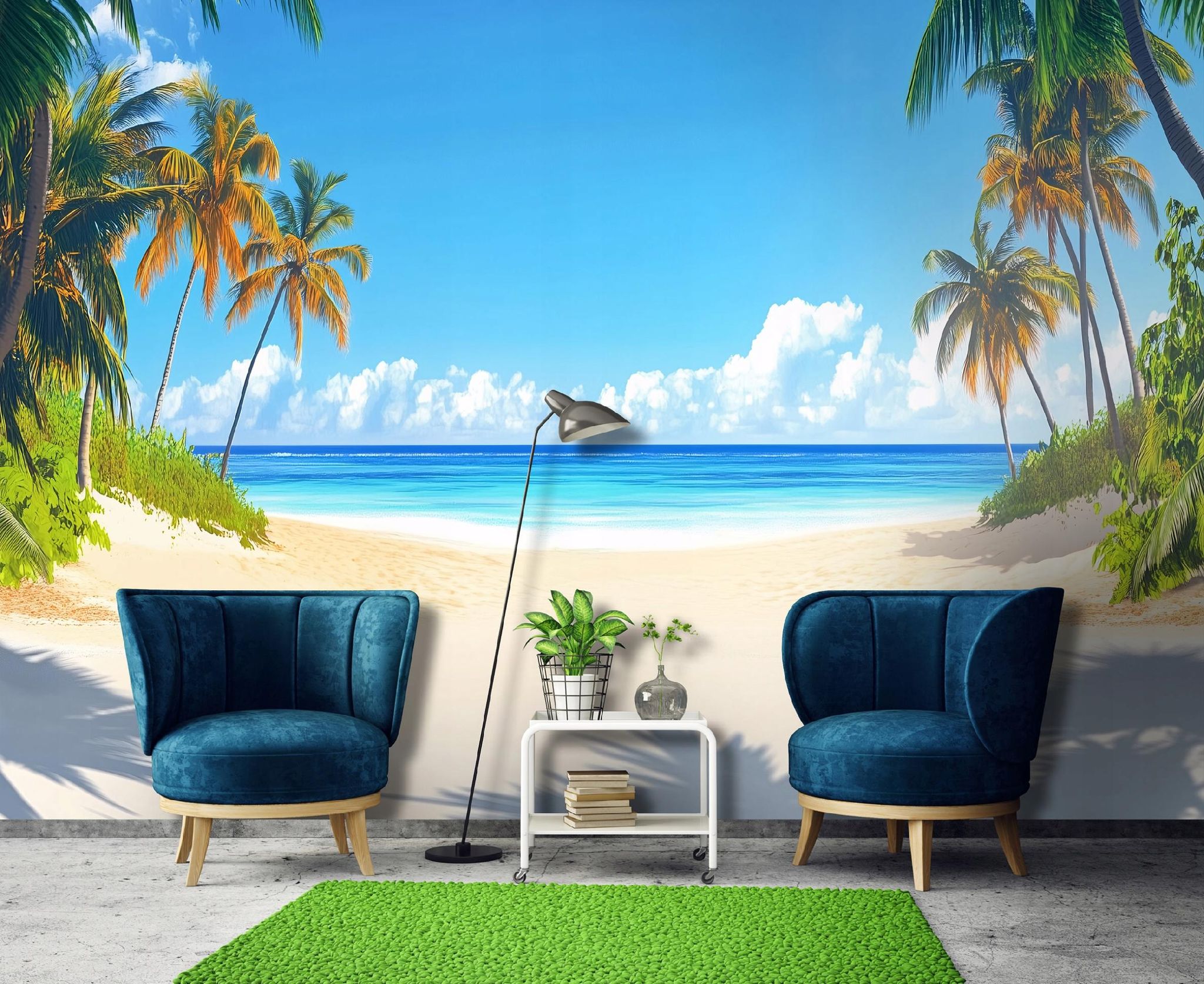 Wallarena Vlies Fototapete Meer Und Strand 250x175 Cm, Tapeten, Für Wohn Und Schlafzimmer, Vliestapete Wandtapete Tapete 3d Effekt- Inkl. Kleister - Landschaft