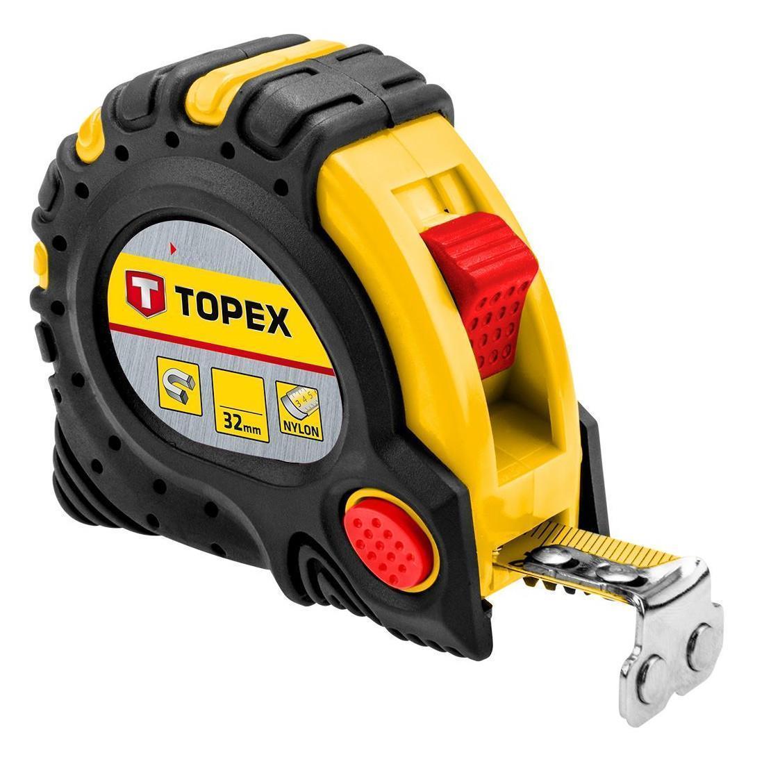 Topex Stahlmaßband 3 M X 19 Mm, Magnet