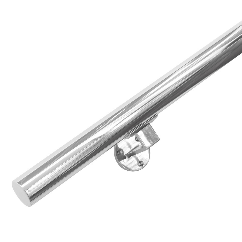 Vivol - Edelstahl-treppengeländer - 'poliert' - 100 Cm + 2 Halterungen