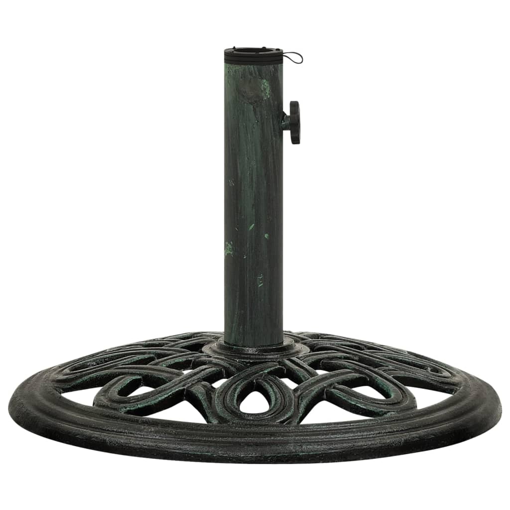 Pied De Parasol Socle De Parasol - Vert 40x40x32 Cm Fonte Bv183661