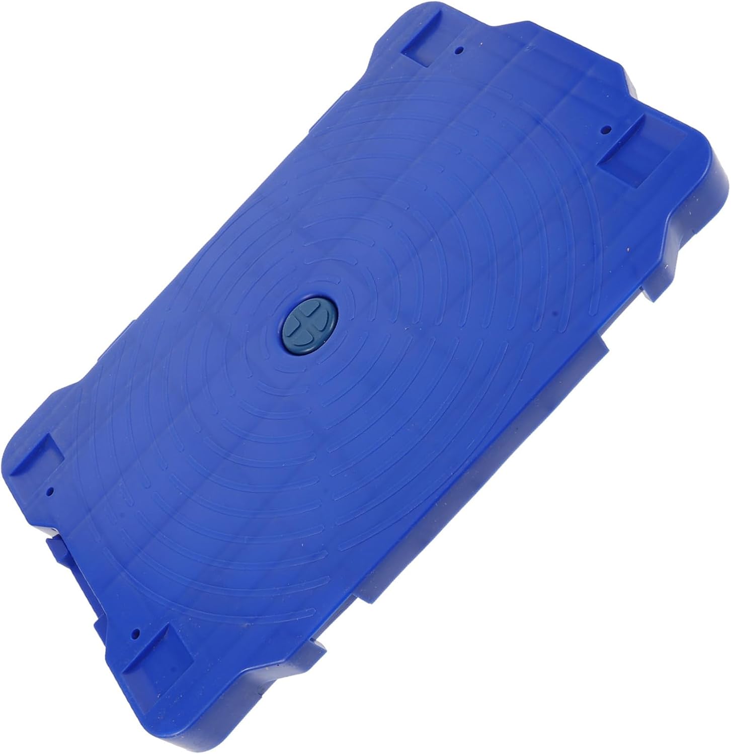 Chariot de manutention à plateforme en nylon et plastique, 80 kg, 4 roulettes pivotantes, bleu
