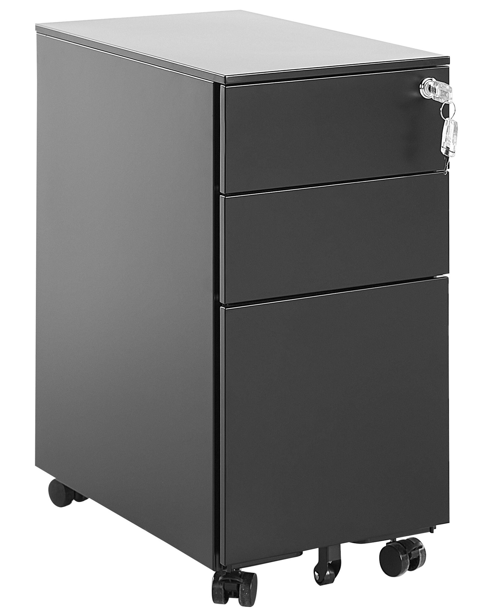 Beliani Büroschrank Bolsena Ii Metall Schwarz