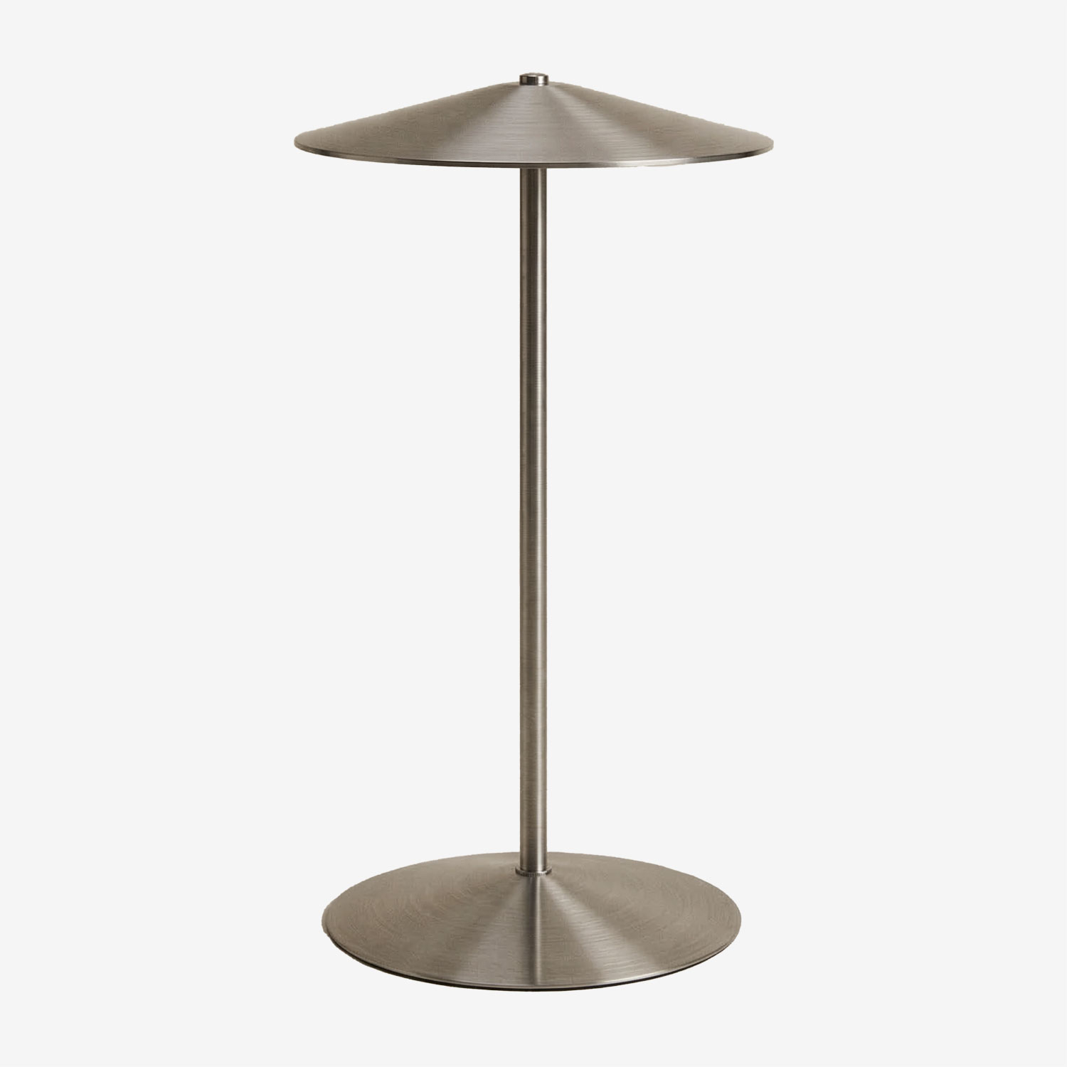 Lampe De Table Led Sans Fil En Fer Emilein Sklum Gris Brossé