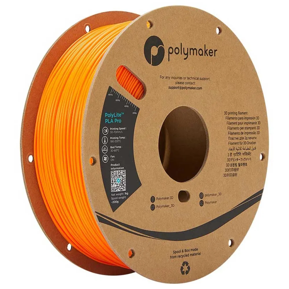 Joom Marketlink Europe Orange Polymaker Pa07010 3D Printer Filament Pla Pro 1Kg - Bild 3